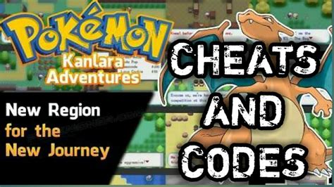 pokemon kanlara adventures cheats.